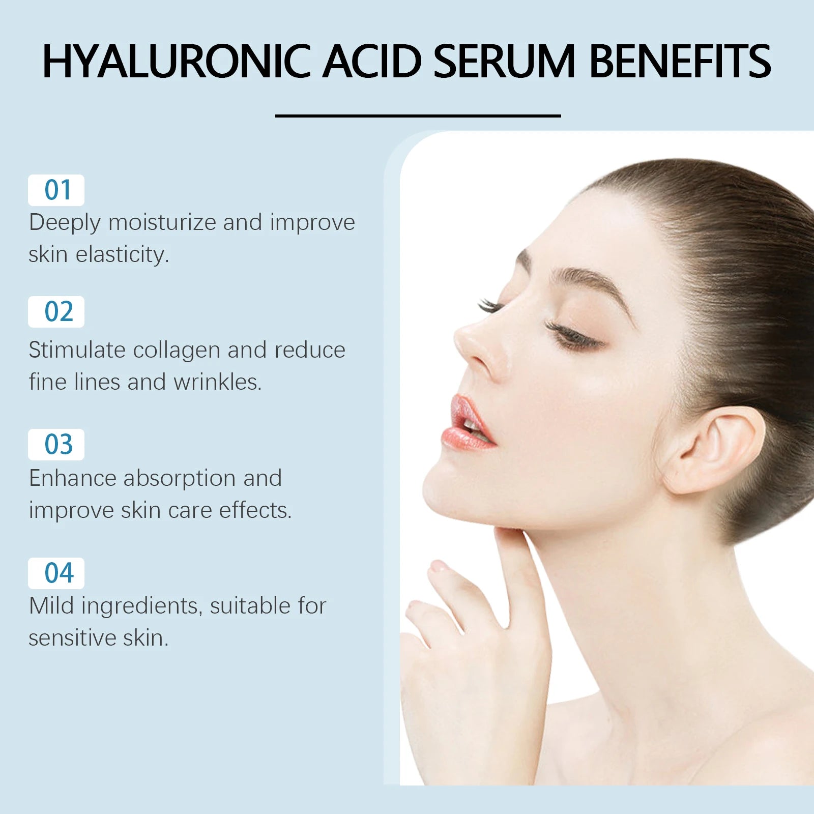 0.25mm Micro Needle Essence Hyaluronic Acid Microneedle Roller Facial Serum Hydrating Brightening Pore Refining Beauty Skin Care Oasis Select