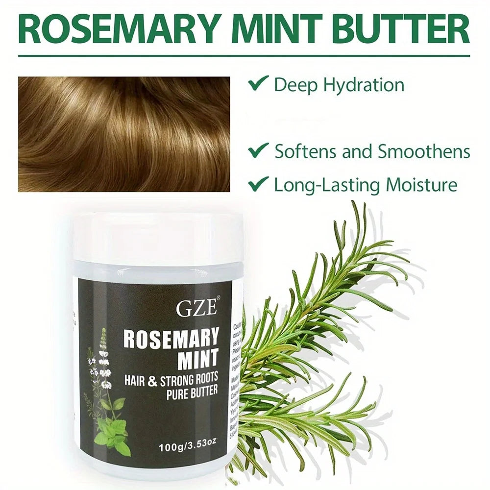 GZE Rosemary Mint Hair Butter – Growth & Root Strengthening 100g