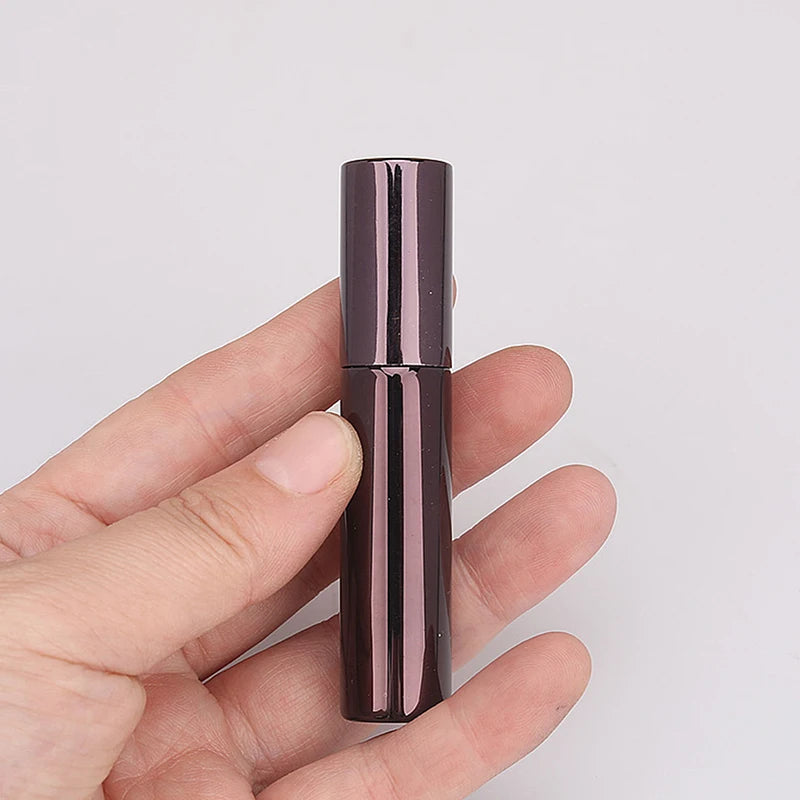 1PC 10ml Portable Mini Perfume Glass Bottle Travel Aluminum Spray Atomizer Empty Metal Parfume Atomiser Sprayer Oasis Select Coffee
