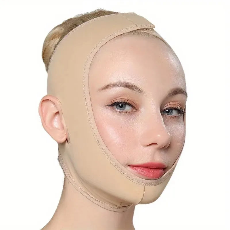 Face V Shaper Facial Slimming Bandage Relaxation Lift Up Belt Shape Lift Reduce Double Band Massage Chin Massage Care Tools Oasis Select skin color L