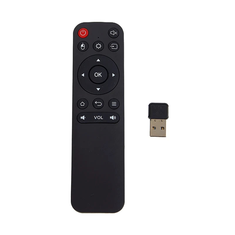 2.4G Wireless USB Receiver TV Box Remote Control Wireless Air Mouse for Android Smart TV Box and PC/TV Oasis Select Black