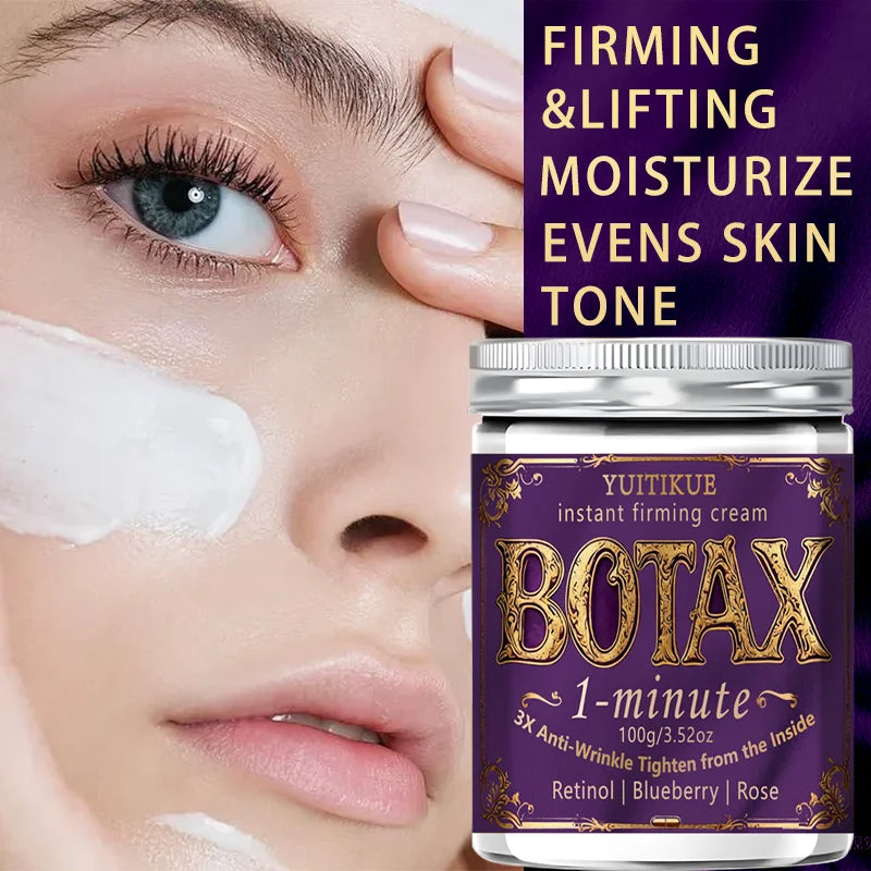 1-Minute Instant Firming Face Cream with Retinol, Blueberry & Rose | BOTAX Effect for Lifting & Smoothing, 100g Oasis Select