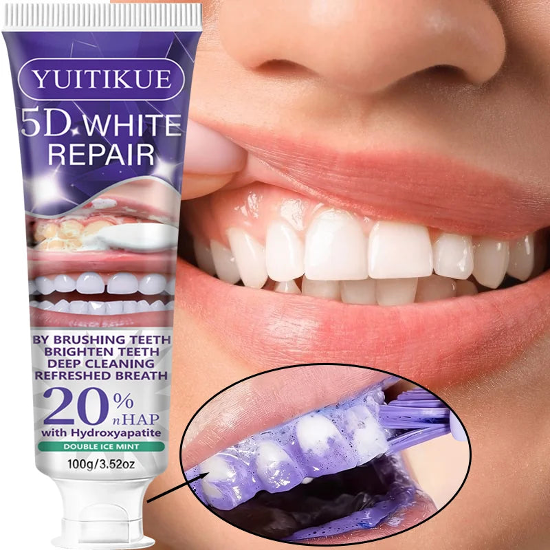 5D White Repair Toothpaste – 20% Hydroxyapatite Whitening 100g