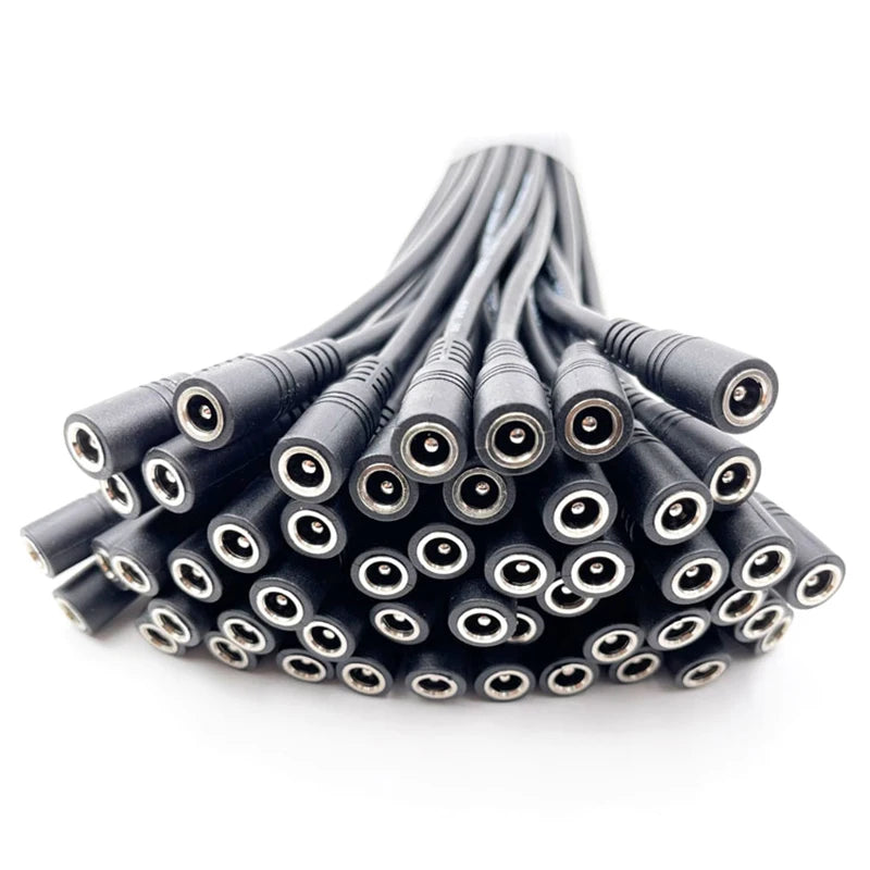 10pcs 5.5x2.1 Plug DC male or Female Cable Wire Connector For 3528 5050 LED Strip Light Oasis Select