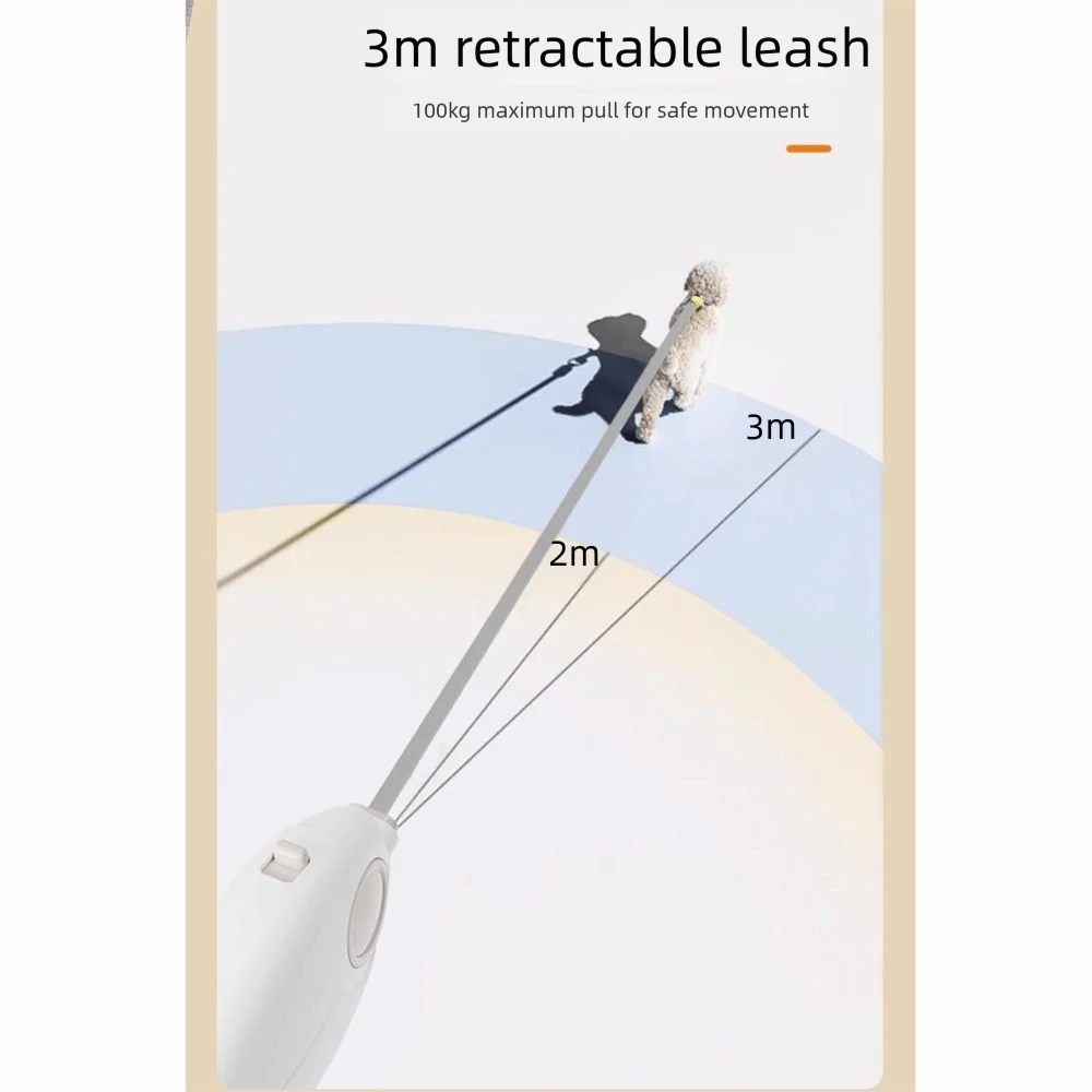 Extends Up To 300cm Automatic Retractable Dog Leash with Wrist Straps Portable LED Light Dog Rope Compact Reflective Oasis Select
