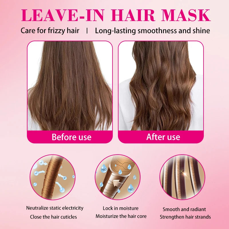 YURHERSU No-Wash Hair Mask – Smooth, Lightweight & Non-Greasy Leave-In Hair Mask Oasis Select
