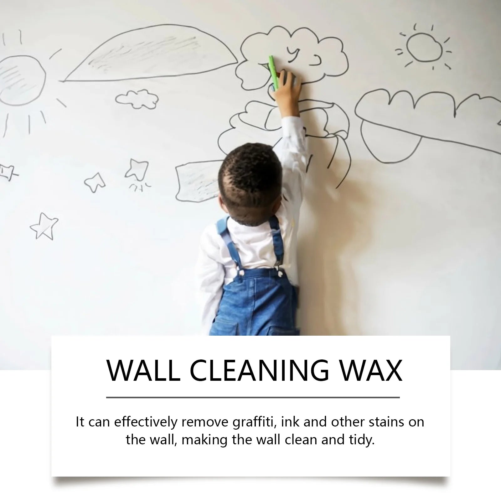 Wall Cleaning Wax for Household Wall Remove Crayon Grease and Scuff Marks Multi-purpose Wall Stain Remover for Home Cleaning Oasis Select
