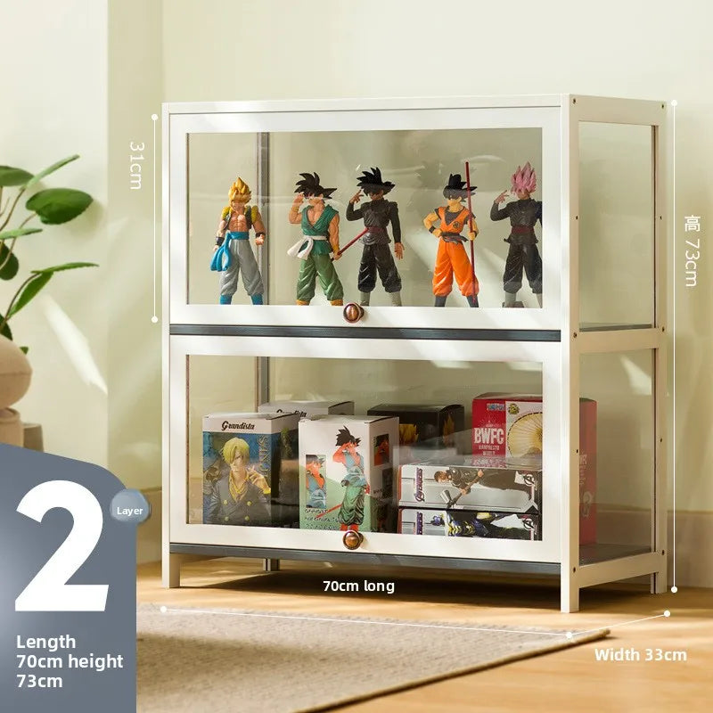 Figure display cabinet Floor-to-ceiling simple modern living room Layered shelves Household lockers Blind box display cabinet Oasis Select Ermen 70