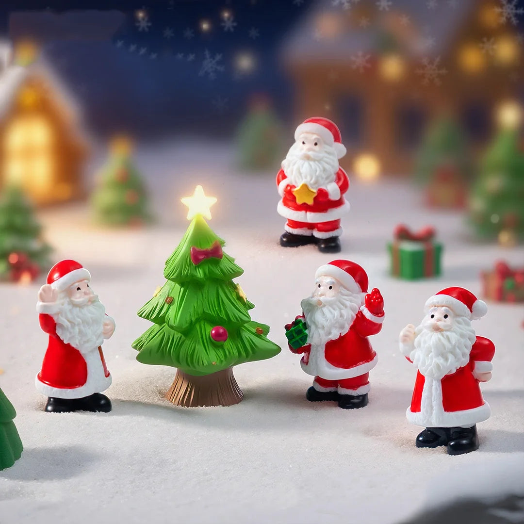 Mini Christmas Decorations For Home Santa Claus Snowman Christmas Tree Reindeer Doll Ornaments Home Decor New Year Child Gifts Oasis Select