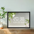 Household Perpetual Calendar Electronic Wall Clock Led Silent Luminous Calendar Smart Alarm Clock Table Clock Oasis Select D 34cmX24cm