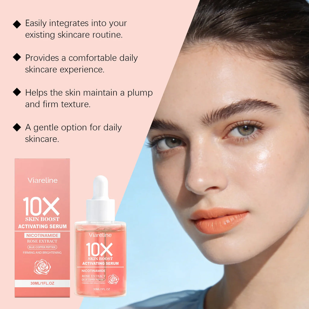 Rose Revitalizing Face Serum Dark Spot Care Even Brightening Skin Tone Reduce Sensitivity Hydrating Nourish Facial Essence Drop Oasis Select