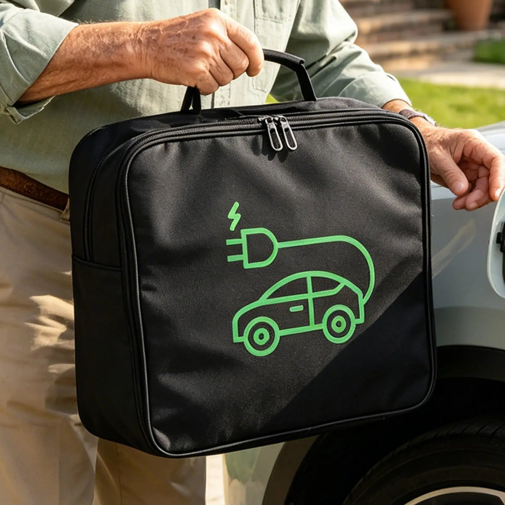 EV Charging Cable Storage Bag Electric Car Charger Box Charging Organizer Jumper Cable Bag Waterproof Fire Retardant Organizer Oasis Select