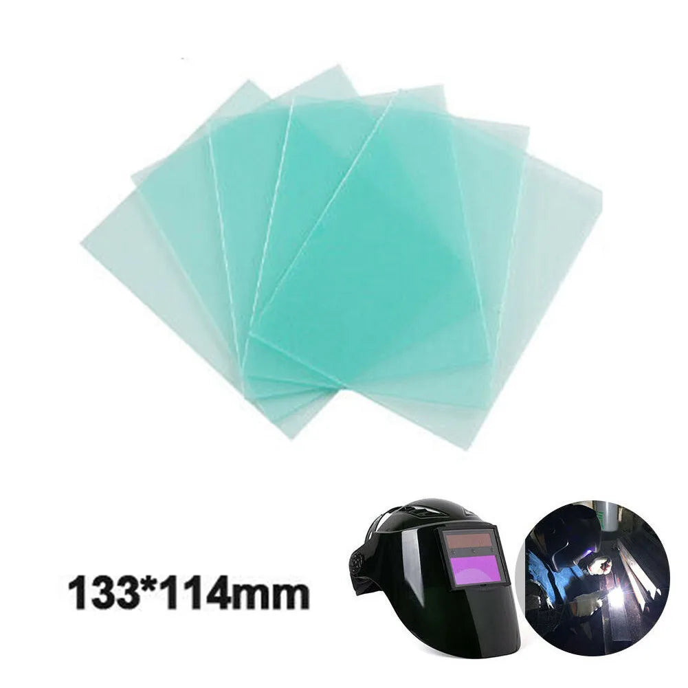 10Pcs/Set Spare Welding Shield Cover Lens Protector Plate For Welding Helmet Mask High Quanlity Safety Protective Equipment Oasis Select 133X114mm