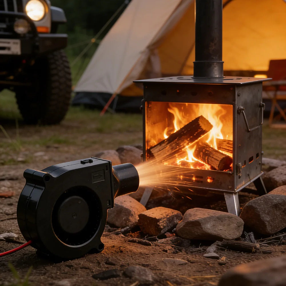Portable BBQ Blower Fan | Adjustable Speed Charcoal Starter
