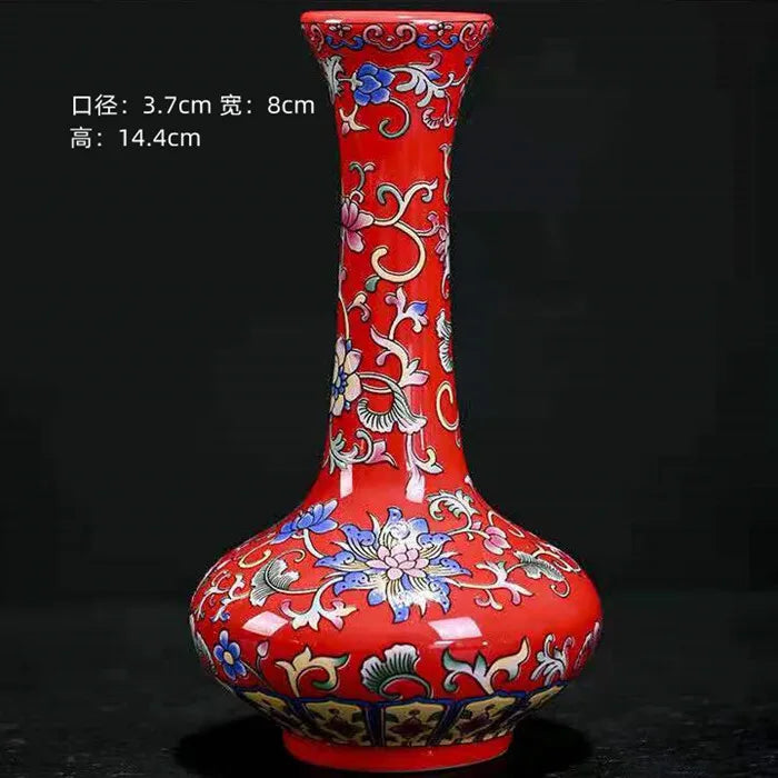 Chinese Table Antique Blue White Porcelain Vase Decoration Crafts