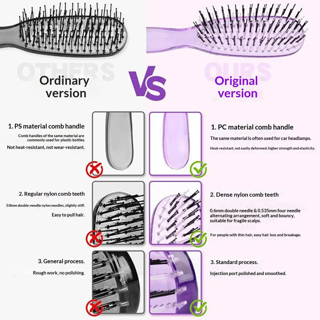 1pcs Head Massager Scalp Brush Hair Massager Shampoo Brush Wet Plastic Detangling Brush Hair Cleaning Comb 3 Colors Oasis Select