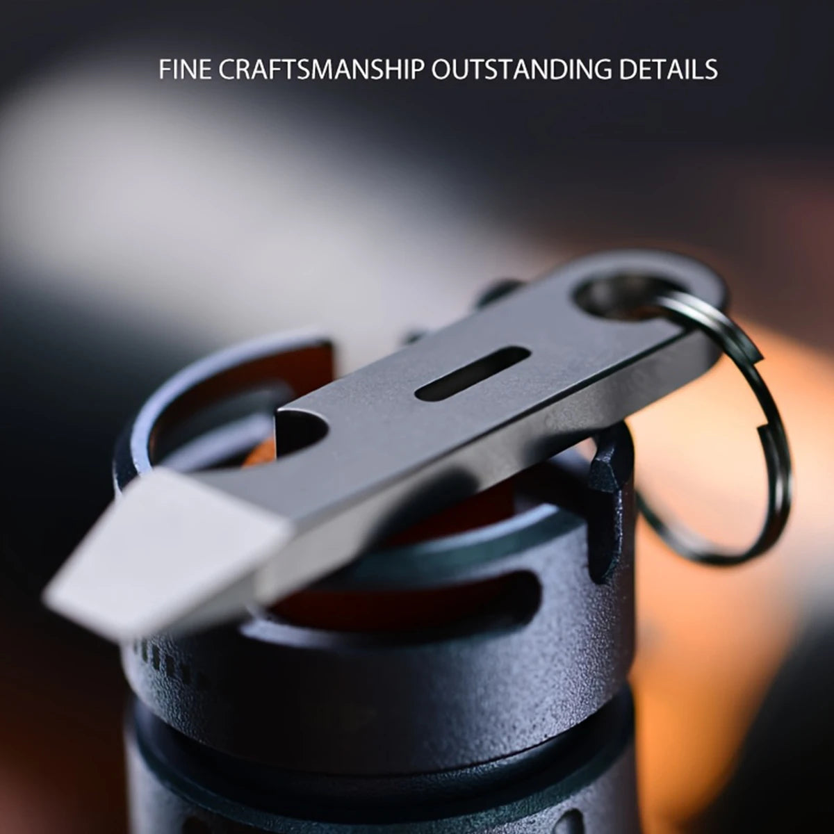Titanium Alloy Bottle Opener Keychain Men’s Pendant EDC Outdoor Tool Mini Screwdriver Camping Gear Stainless Steel Small Crowbar Oasis Select