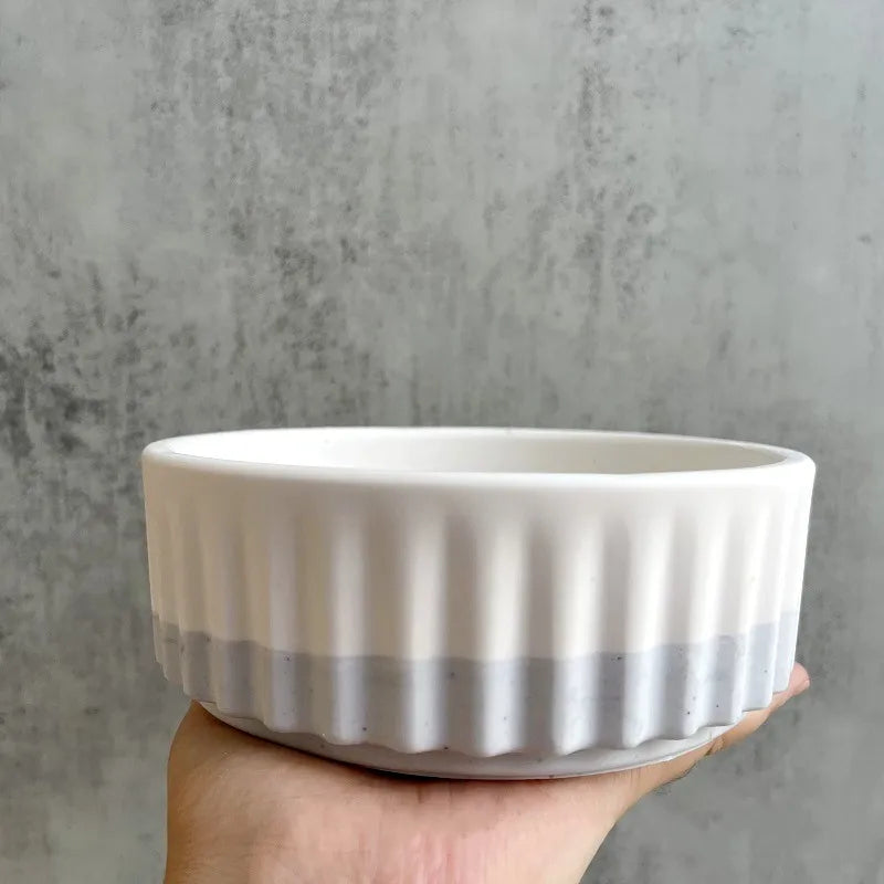 Stripe Flowerpot Silicone Mold DIY Succulent Plant Large Flower Pot Plaster Concrete Storage Box Epoxy Resin Molds Home Decor Oasis Select