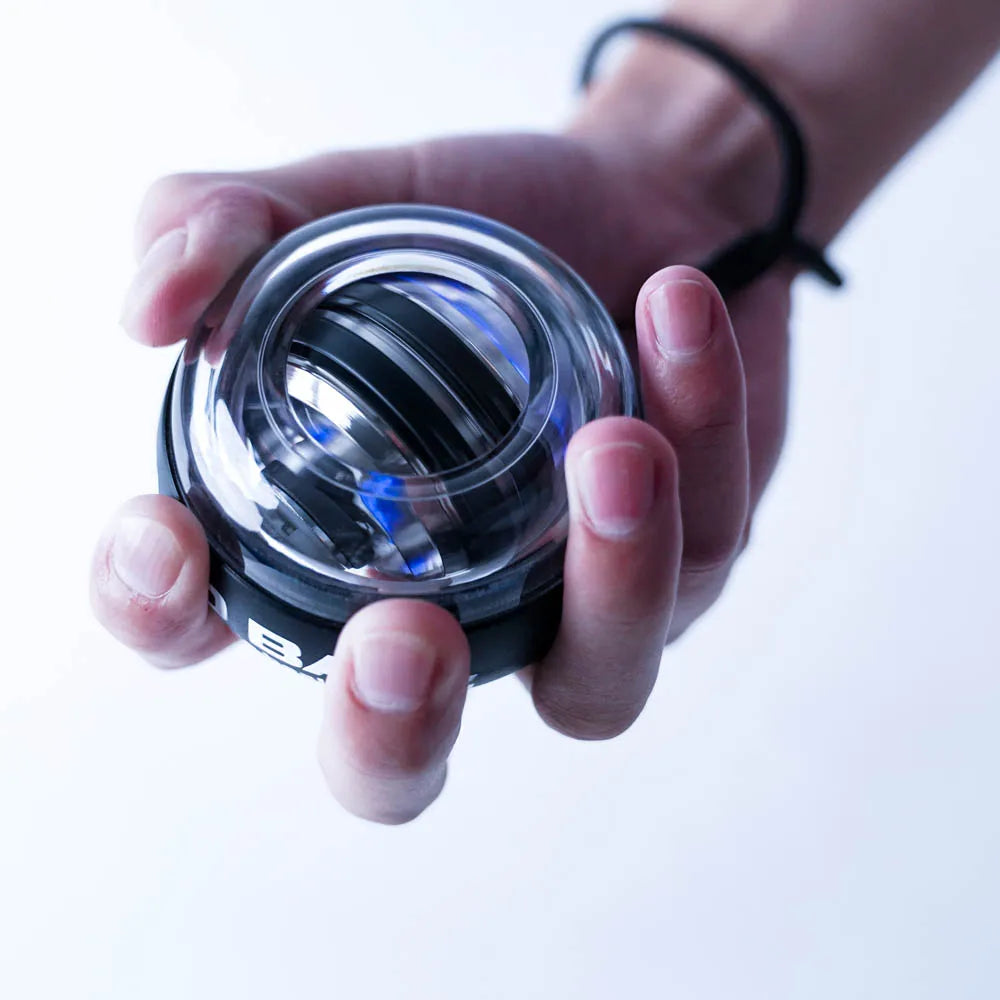 LED Gyroscopic Power Trainer Ball Autostart Wrist Ball Arm Hand Muscle Force Fitness Equipment Gym Training Gyro Range Oasis Select