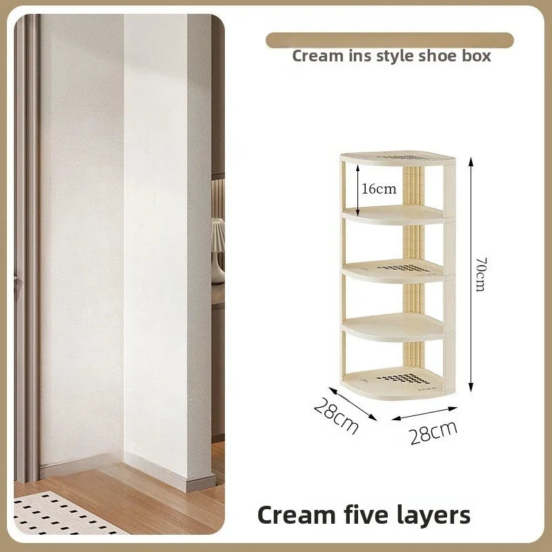 Shoe rack simple and narrow multi-layer shoe cabinet dormitory multi-functional stable non-shaking storage rack Oasis Select Fifth floor