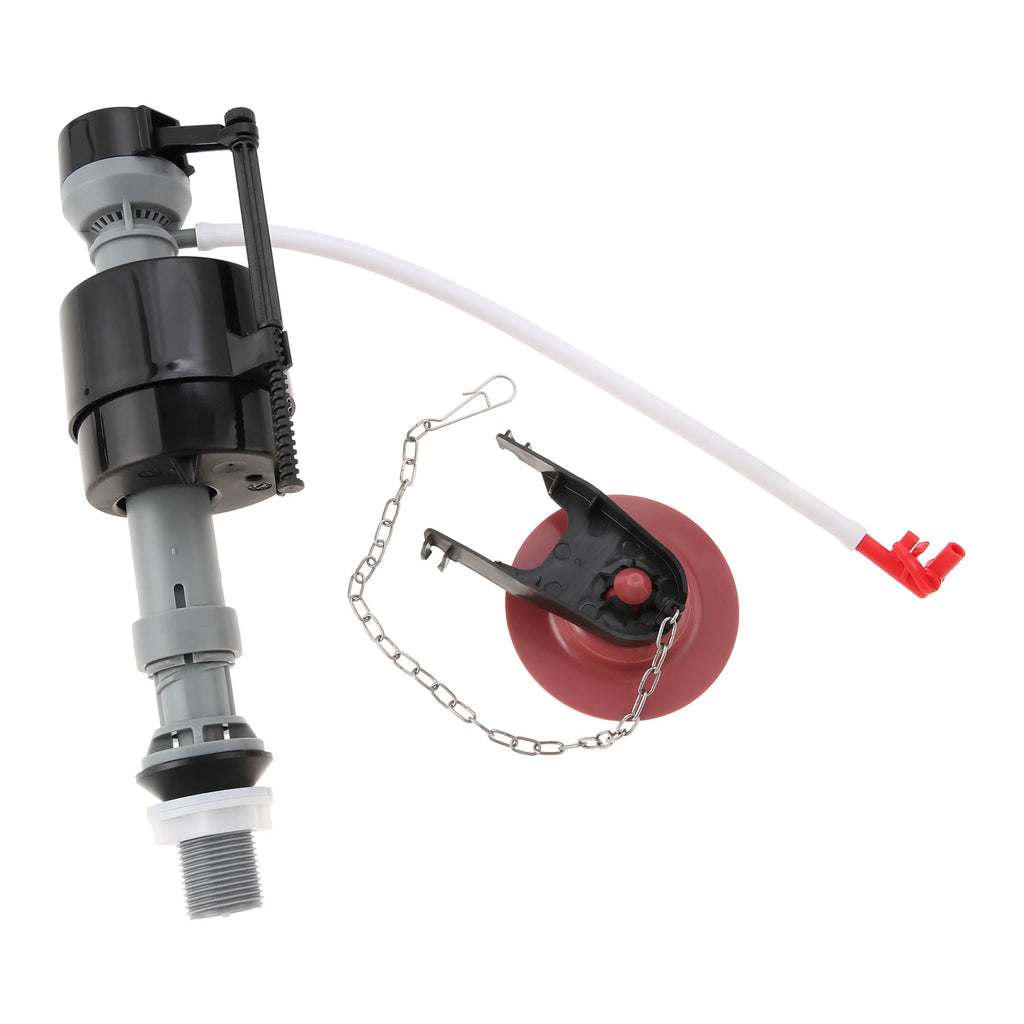 1Set Toilet Fill Valve & 2-inch Flapper Replacement Kit,US Standard G15/16" Inlet,Adjustable Water Level,Fix Leaks/Noisy Toilets Oasis Select