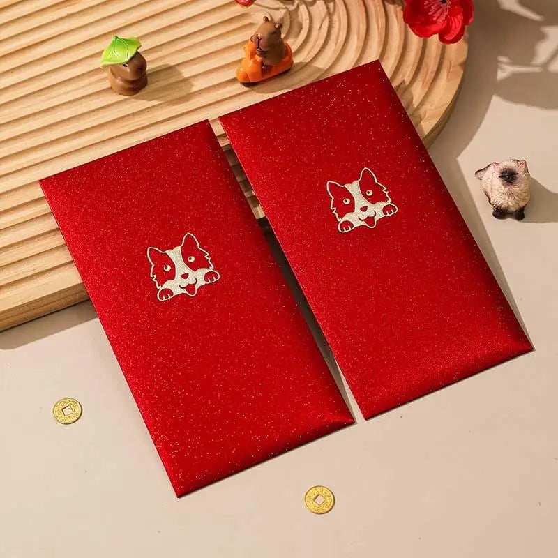 6Pcs Happy Birthday Red Envelope Hot Stamping Creative Red Pocket Red Pocket For Lucky Money Birthday Wedding Red Gift Envelopes Oasis Select A5
