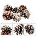 6PCS 5cm Christmas Pine Cones Pendant Christmas Pinecones Bulk Ornaments For Party Home Wreath Xmas Tree Winter Decoration Craft Oasis Select China Mainland