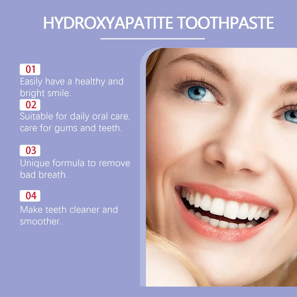 Hydroxyapatite Toothpaste Tooth Whiten Reduce Plaque Anti Decay