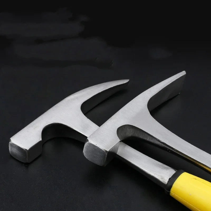 JUSTINLAU Multifunctional Integrated Hammer Professional Geological Exploration Tool Pointed Flat Head Mud Hammer Mining Hammer Oasis Select