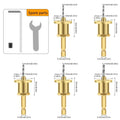 1/5Pcs CNC Adjustable Hexagonal Handle Cutter Woodworking Tools Countersink Drill Router Bit for Wood Installation Limit Hole Oasis Select 5Pcs8