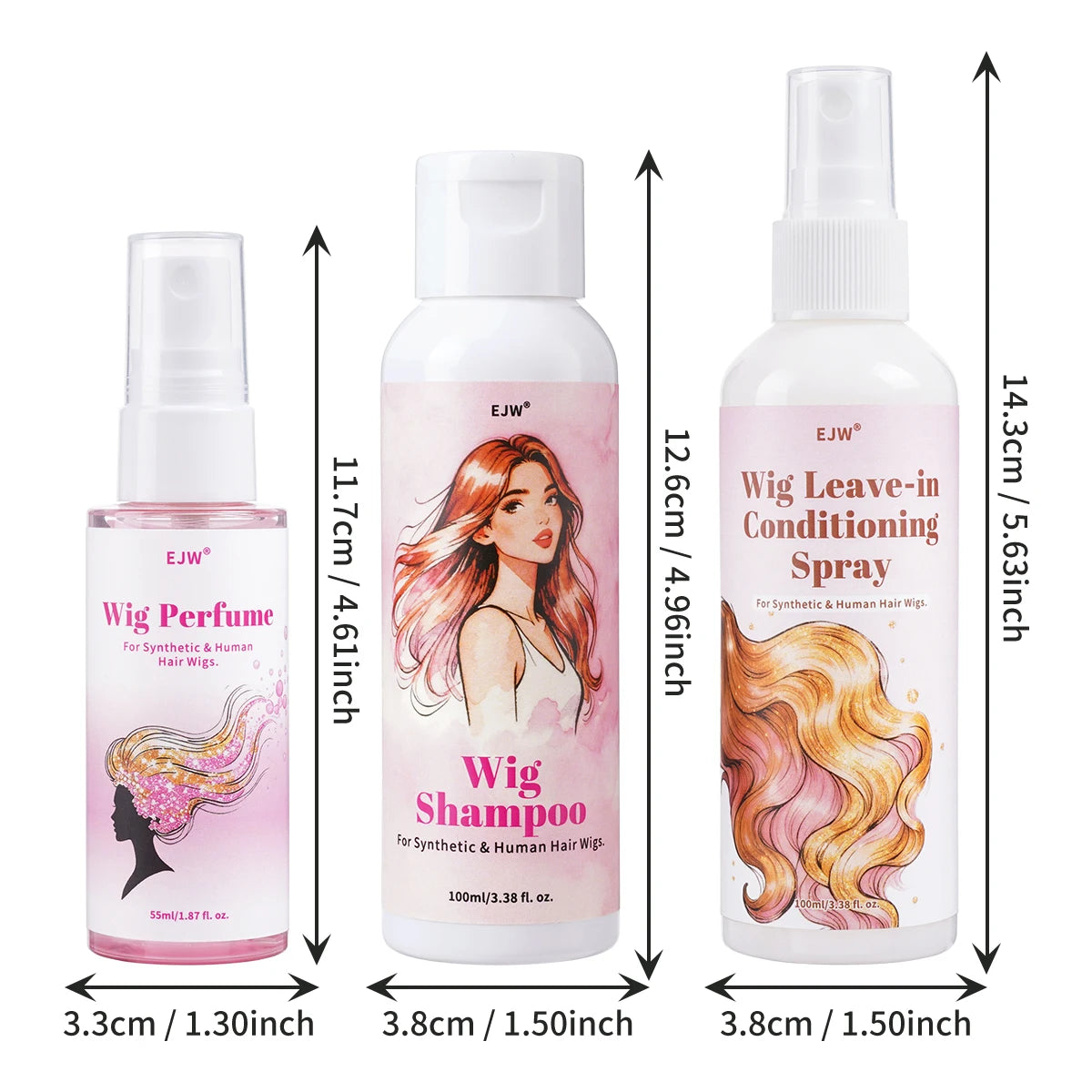 2-in-1 Wig Spray Leave-In Conditioner & Detangler for Wigs Wig Conditioner Spray Oasis Select
