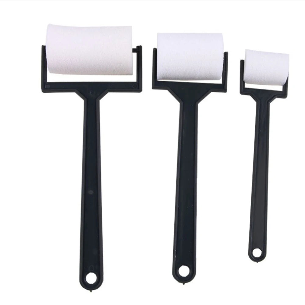 3pcs Sponge Paint Roller Brush /Foam Painting Roller/ Brush Plastic Handle Sponge Brushes Craft Tool Parts For Children/ Draw Oasis Select 3PCS