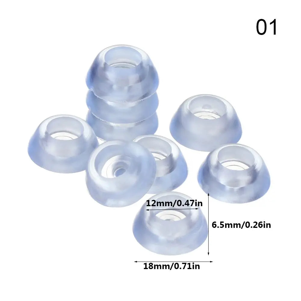 Clear Non-noise Silicone Pads Non-Slip Covers Floor Protector Rubber Furniture Leg Furniture Feet Table Chair Feet Cap Oasis Select 1