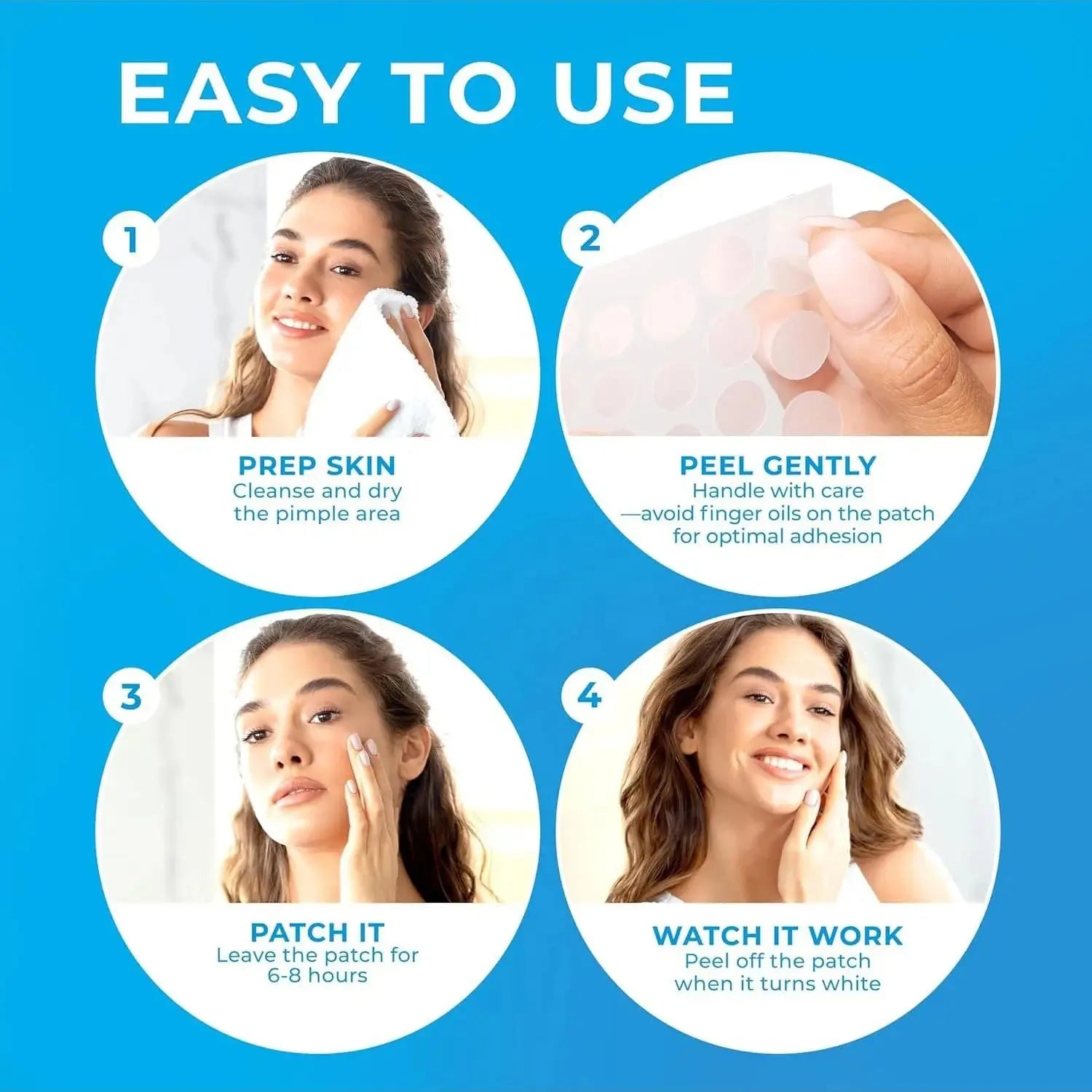 720/360/180 pieces/box colloidal acne patch - alcohol free, non irritating acne mask patch, suitable for all skin types Oasis Select