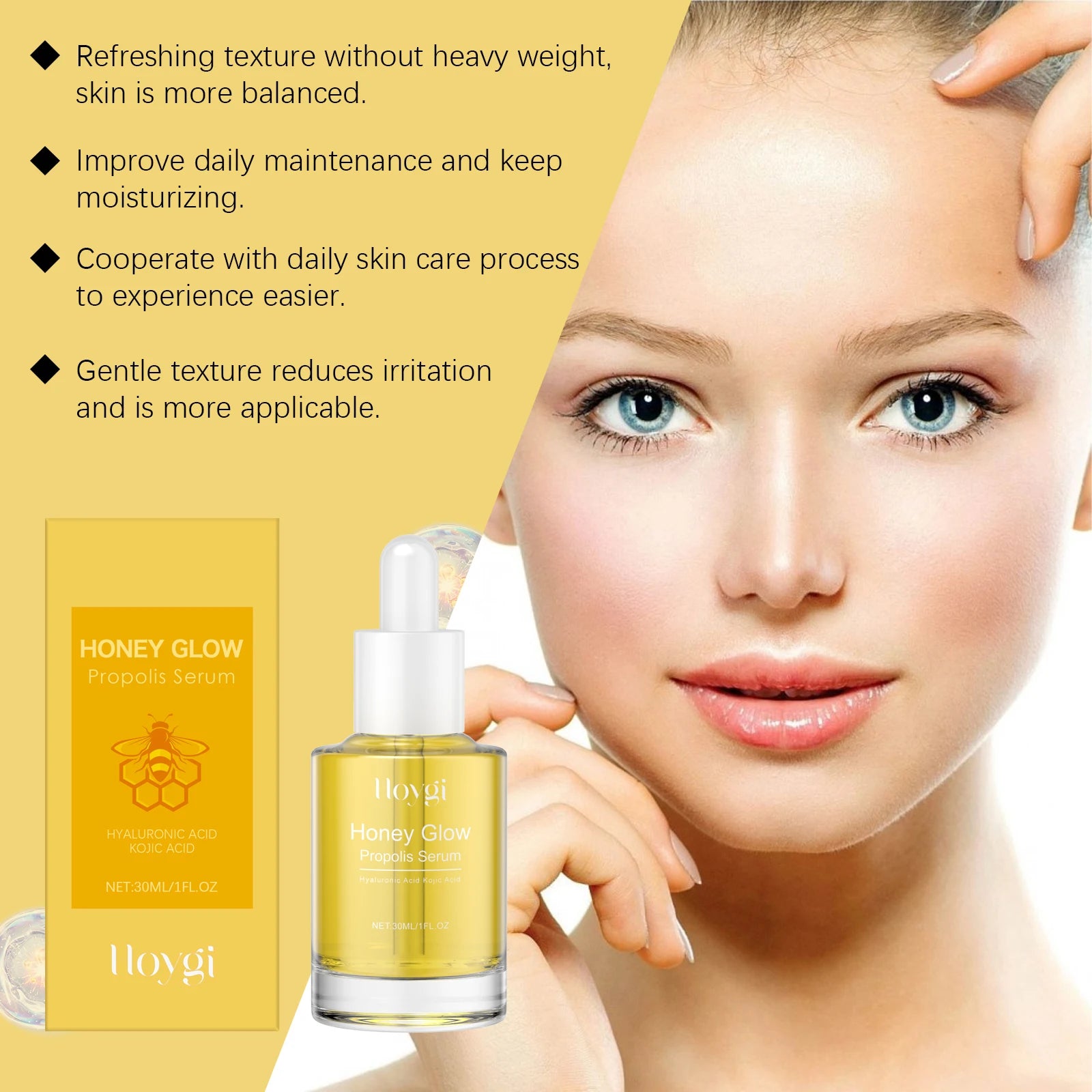 Hoygi Propolis Face Serum – Acne, Hydration & Brightening Propolis Face Serum Oasis Select