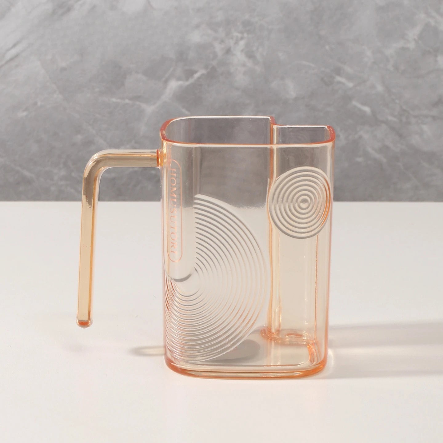 Light Luxury Transparent Mouthwash Cup Household Couple Toothbrush Cup Simple Student Wash Cup Toothbrush Cup Oasis Select Orange