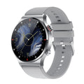 Men Blue Tooth Call Smart Watches NFC Card Key Heart Rate Pressure Health Testing Sports Fitness Tracker Women Smartwatch Music Oasis Select grey
