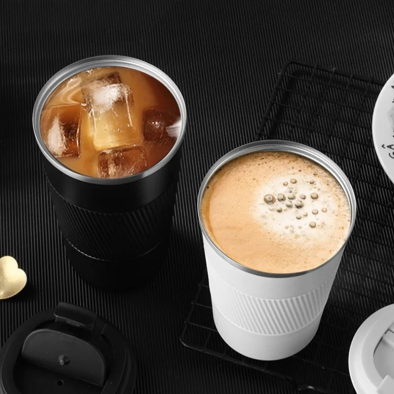 380/510ML Stainless Steel Travel Mug, Double-Walled Vacuum Cup, Ideal for Hot and Cold Beverages, Gym, and Car Use Holiday Gift Oasis Select