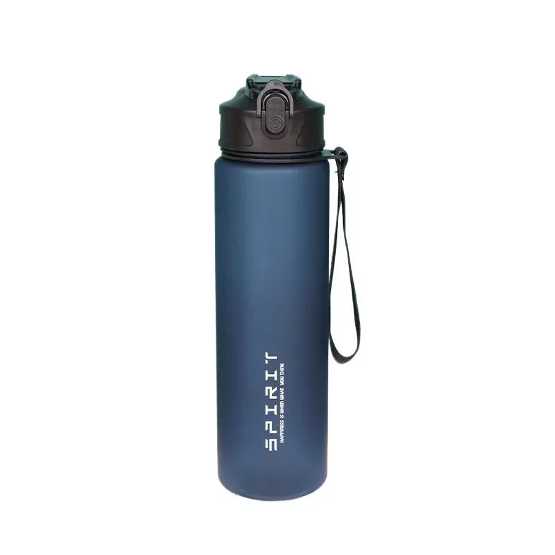 750ml Water Bottle with Carrying Strap Matte Frosted Surface Leak Proof Design Lightweight Portable for Outdoor Hiking Camping Oasis Select Blue 0.75L