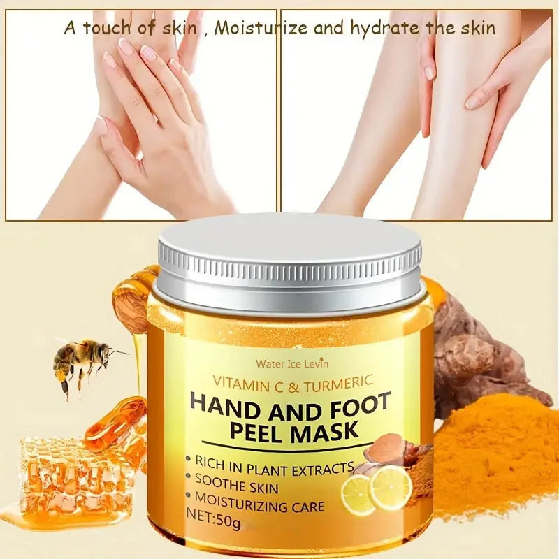 Vitamin C & Turmeric Hand Wax Mask – Brighten & Smooth Skin Hand Wax Mask Oasis Select