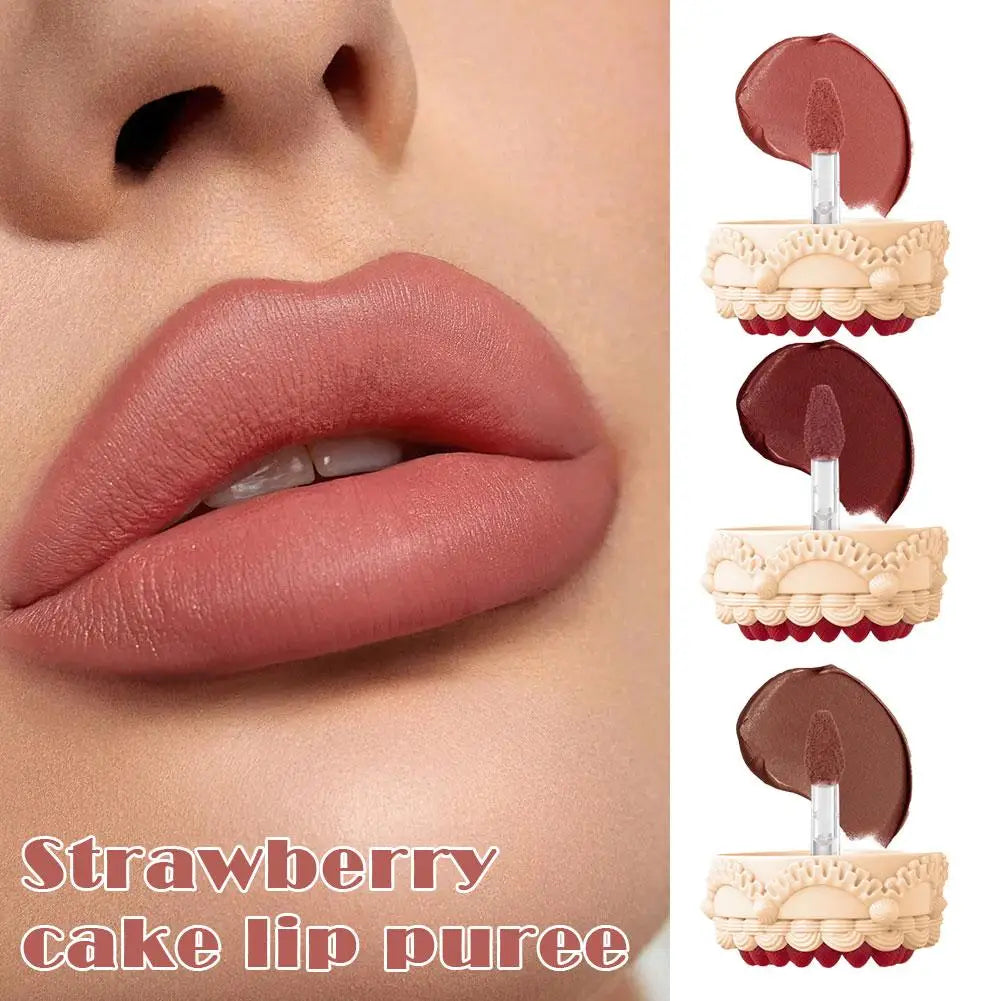 Strawberry Cupid Cake Lip Cream – Velvet Matte Liquid Lipstick Velvet Liquid Lipstick Oasis Select