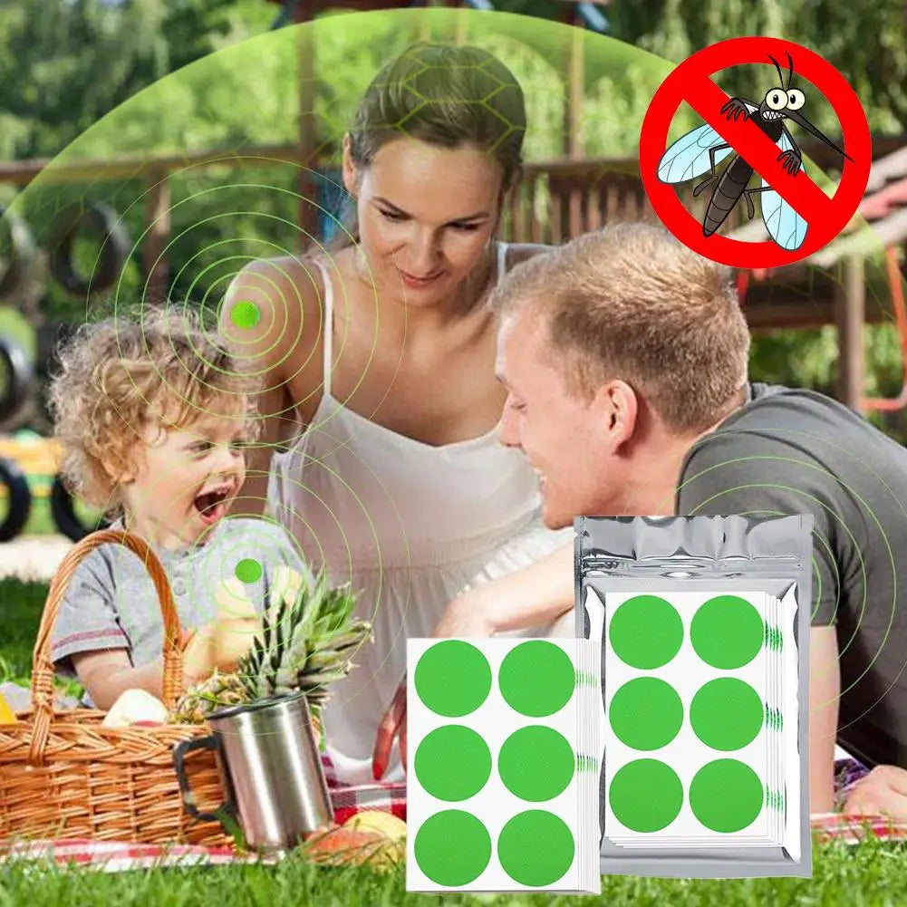 60Pcs Mosquito Repellent Patches Natural Mosquito Repellent Stickers Safe Anti-Mosquito Bites Stickers for Summer Outdoor Travel Oasis Select