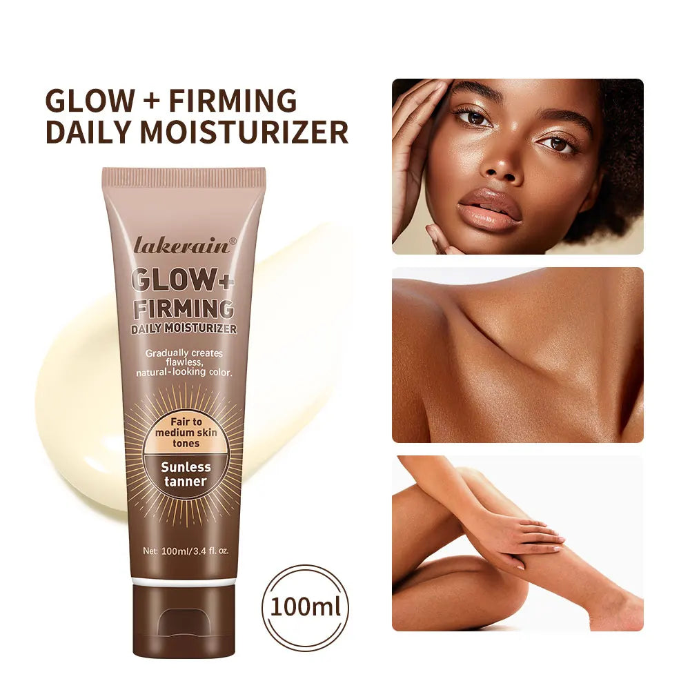 Lakerain Gradual Self Tanner Lotion – Streak-Free Sunless Tan Self Tanning Lotion Oasis Select