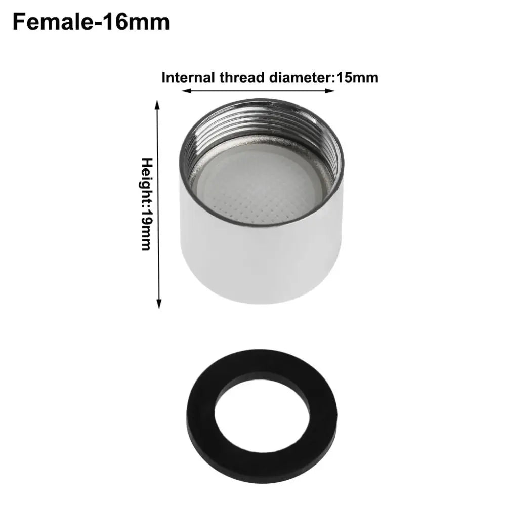 20/22/24/28mm Faucet Nozzle Filter Water Saving Tap Aerator Faucet Male Female Nozzle Spout End Diffuser Filter Oasis Select Female-16mm