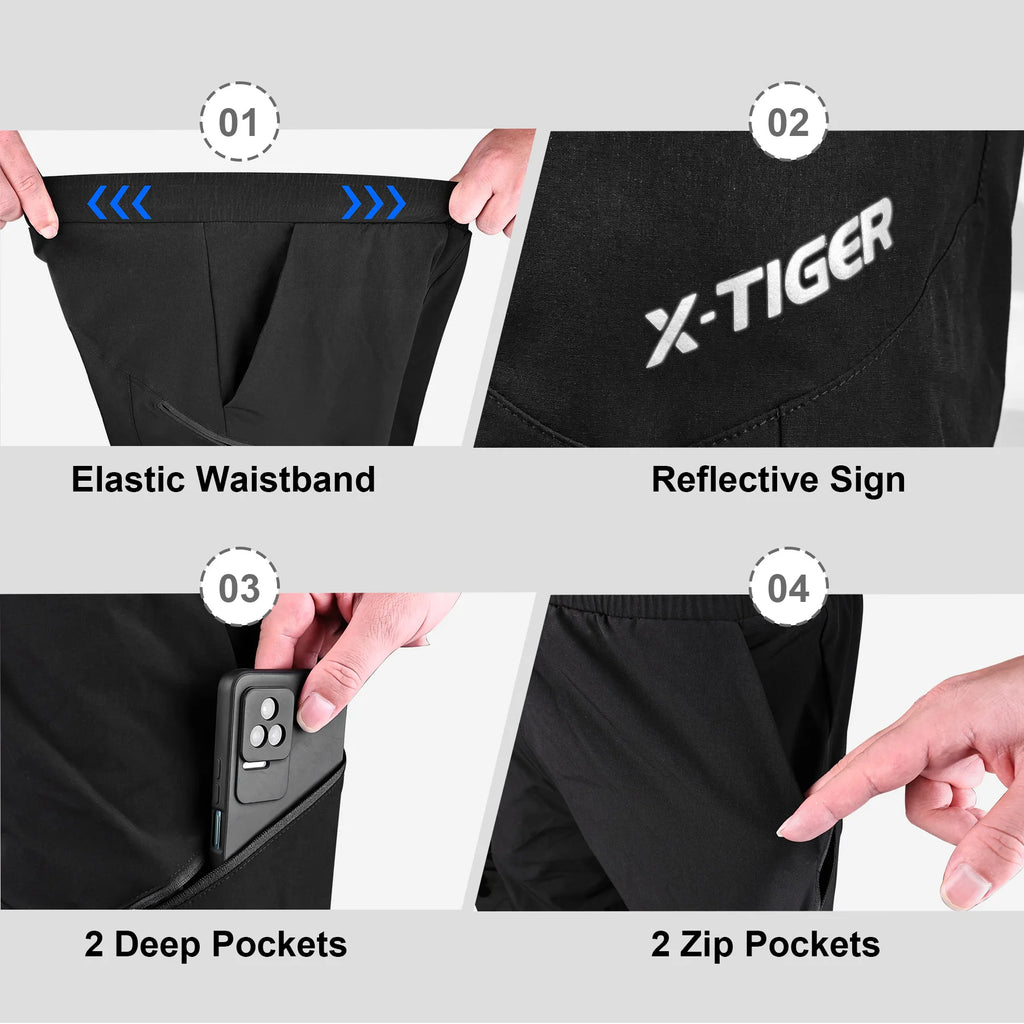 X-TIGER Men's Cycling Shorts Breathable Silicone Pads Shockproof MTB Bicycle Shorts Off road Motorcycle Racing Cycling Clothing Oasis Select