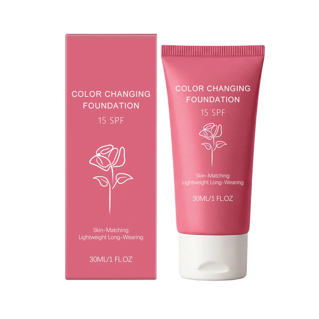 Color Changing Foundation SPF 15 | Hydrating Natural Coverage Foundation Lotion SPF Oasis Select 30g Boxed