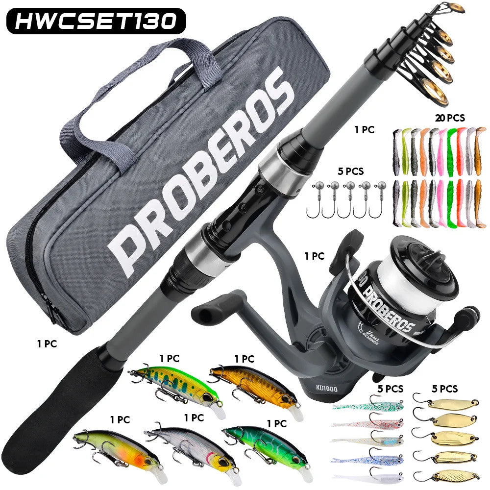 Portable sea rod set, long-range casting, mini fishing rod, fishing wheel, fishing line, bait, fishing rod, complete set of sea Oasis Select 2