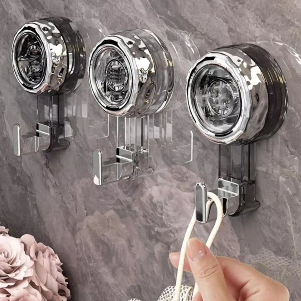 1PC Suction Cup Hooks Vacuum Reusable Shower Hooks Heavy Duty Clothes Hook Traceless Clothes Hook Hanger Storage Hooks Oasis Select