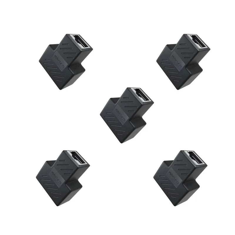 1/2/4/6pcs Cable Ethernet Cable Extender Network Connector 1 To 2 Ways Docking Plug RJ45 Splitter Adapters Cables Connectors Oasis Select 5pcs