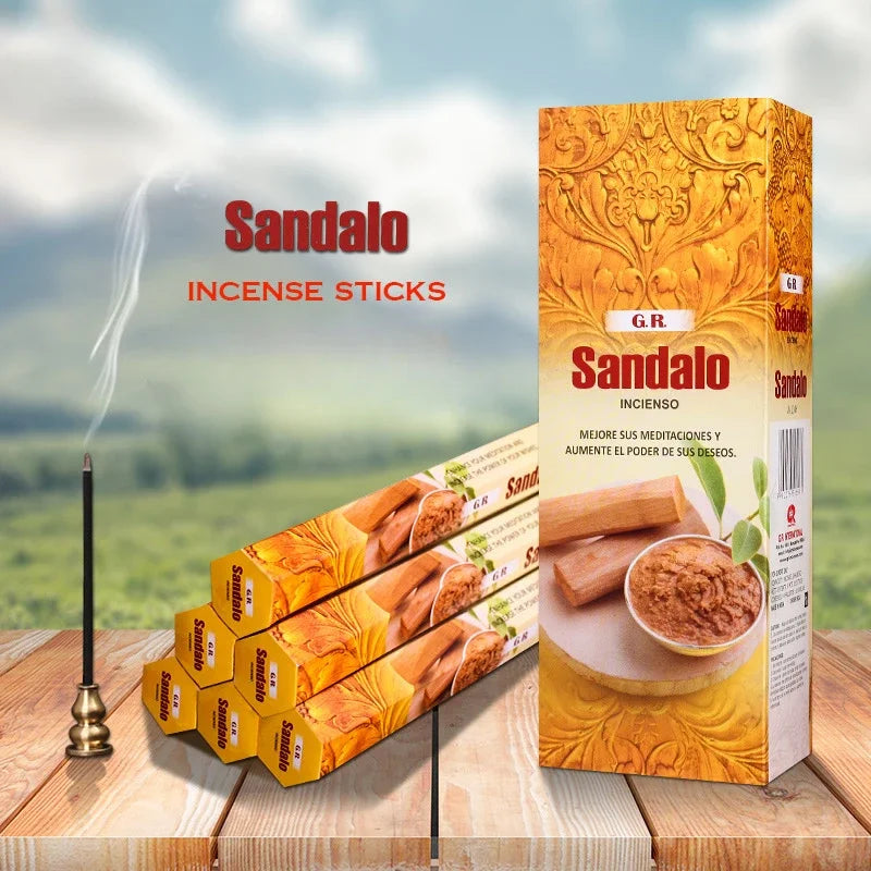 120 sticks/lot Natural sandalwood OUDH Palo Santo indian incense sticks Purifying Air Deodorization Aromatherapy Scents for home Oasis Select Sandalo